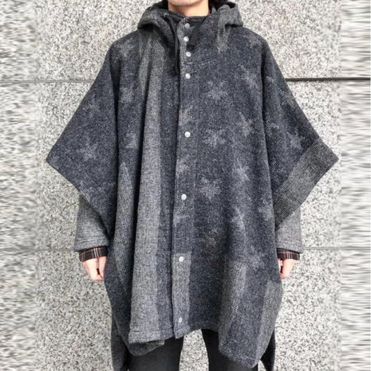 Men's Casual Print Hooded Trendy Coat Jacket