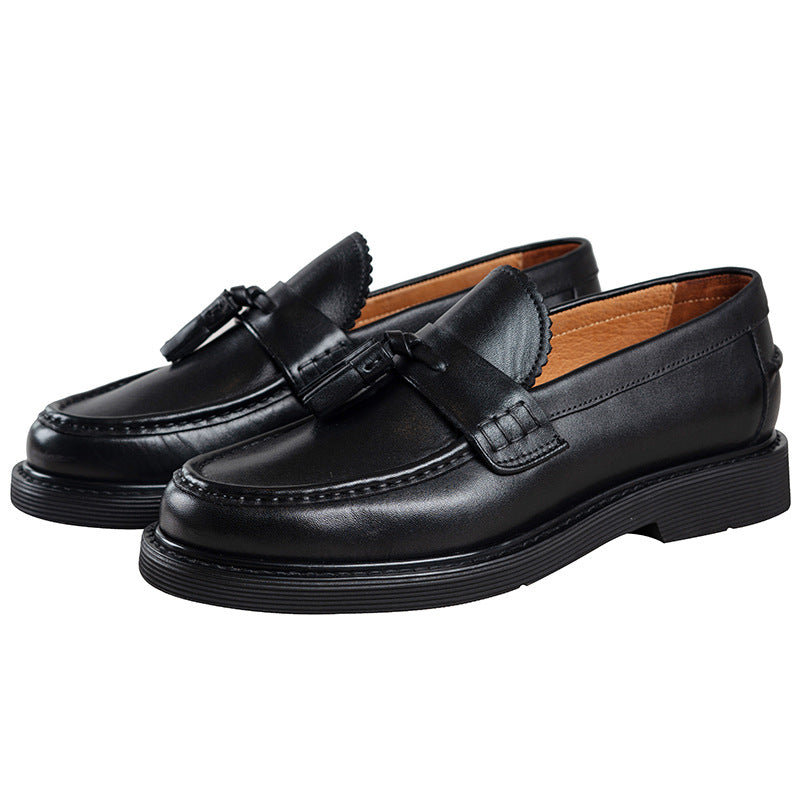 Spring and autumn new tassel loafers all-match lazy slip-on thick-soled shoes