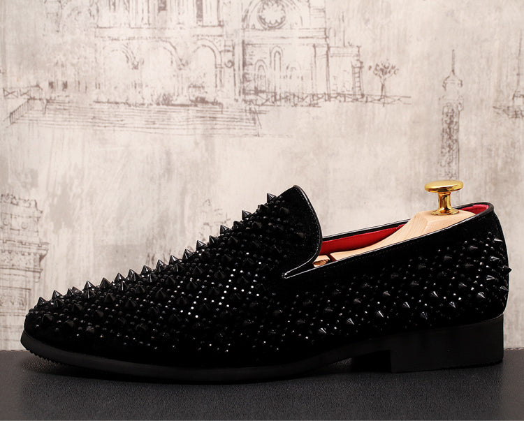 Dark Stud Loafers