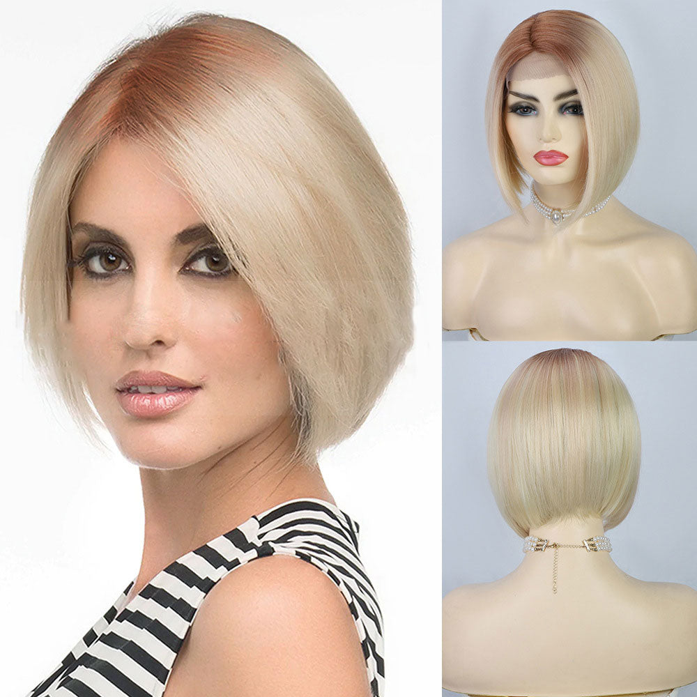 Women's Parted T-Wig Short Hair 1924120901