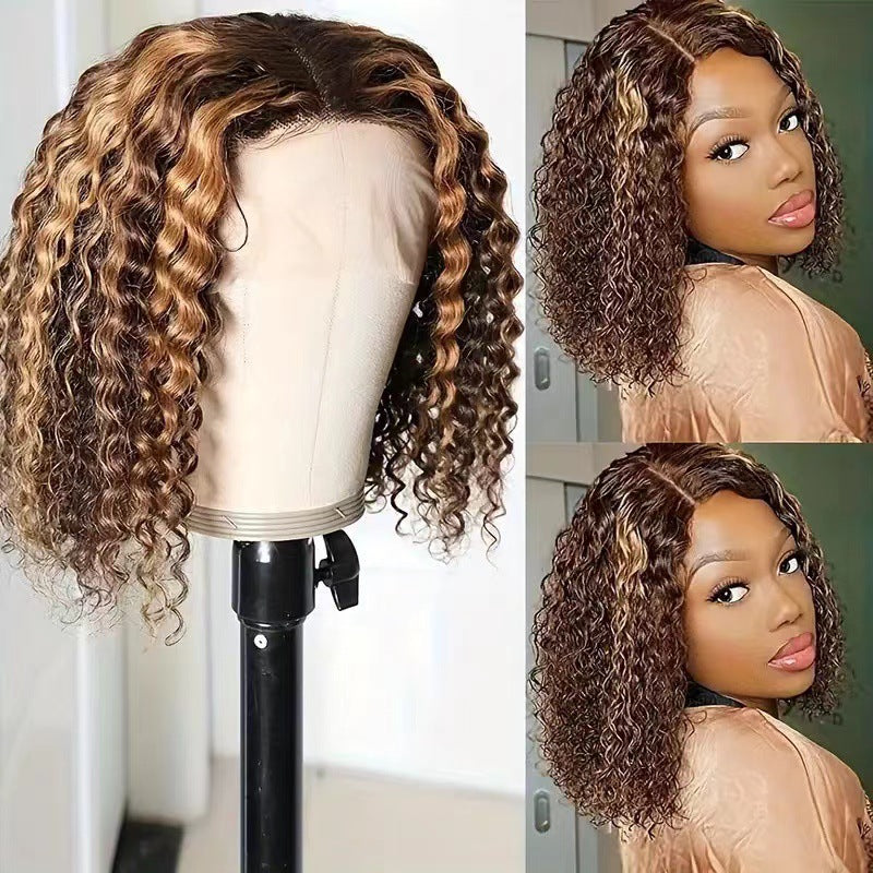 Front lace wig fluffy big wave roll 1024121102