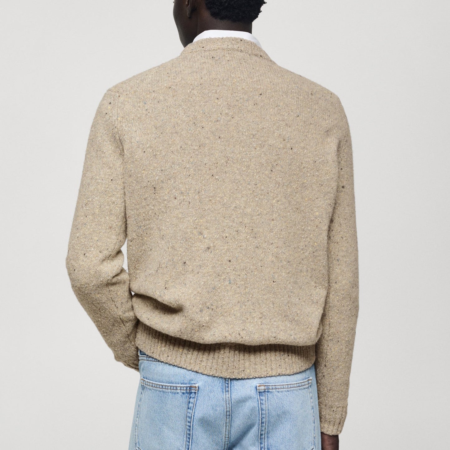 Marled wool knitted sweater 1024112922