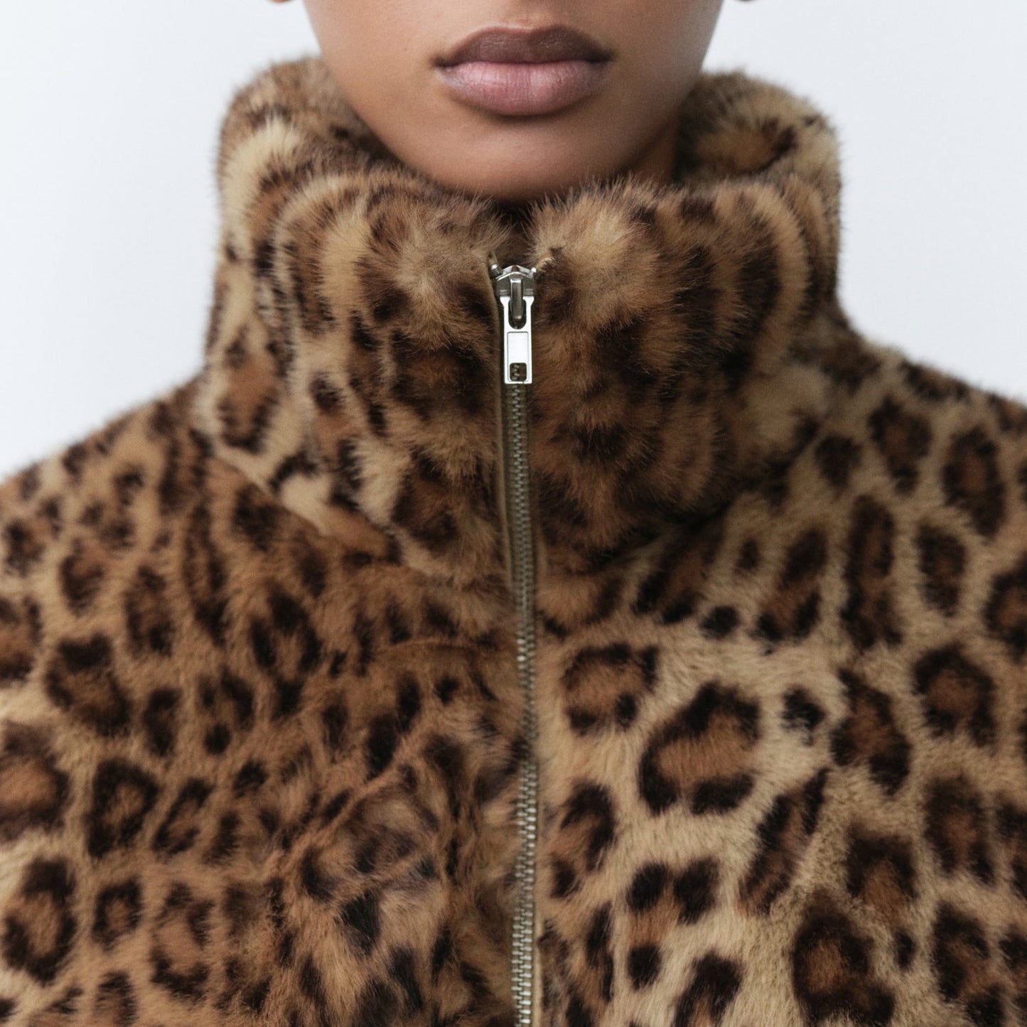 Leopard fur-effect jacket 1024112911