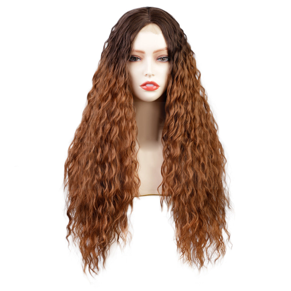 Small front lace wig with long curly hair 1024120907