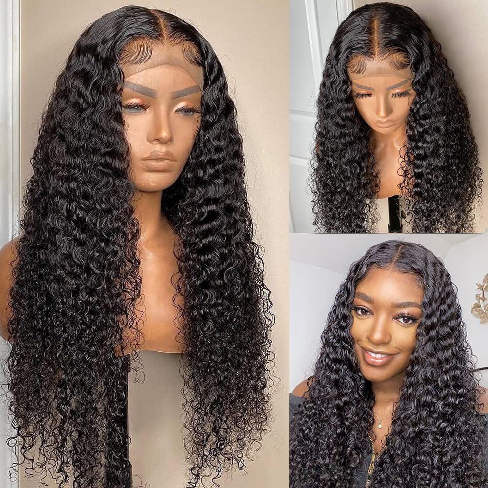 Fashionable small curly long curly black wig　1024121001