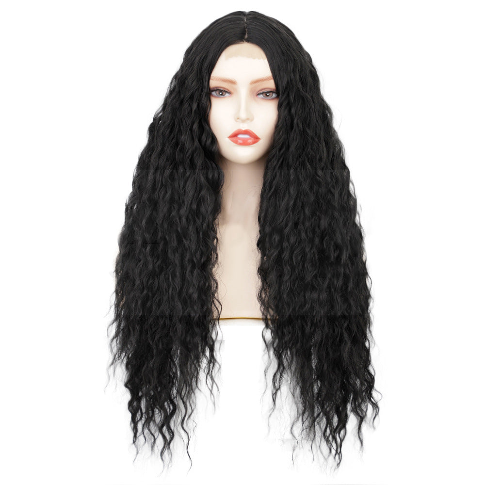 Small front lace wig with long curly hair 1024120907