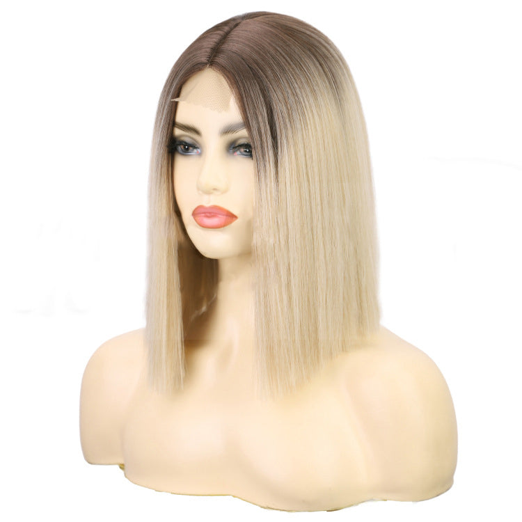 Women's short bob wig with lace in front 1024120906