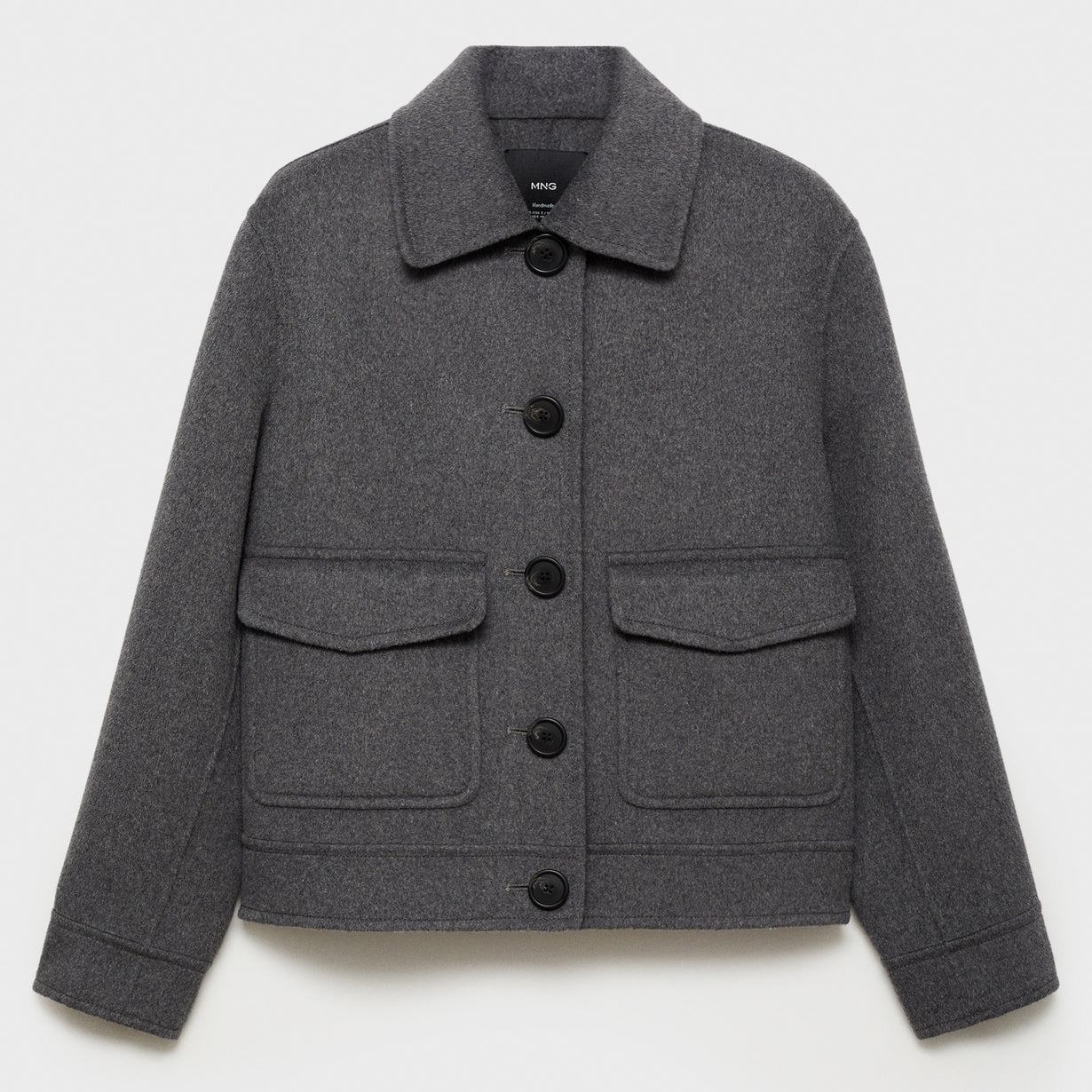 Pocketed wool-blend jacket 1024112905