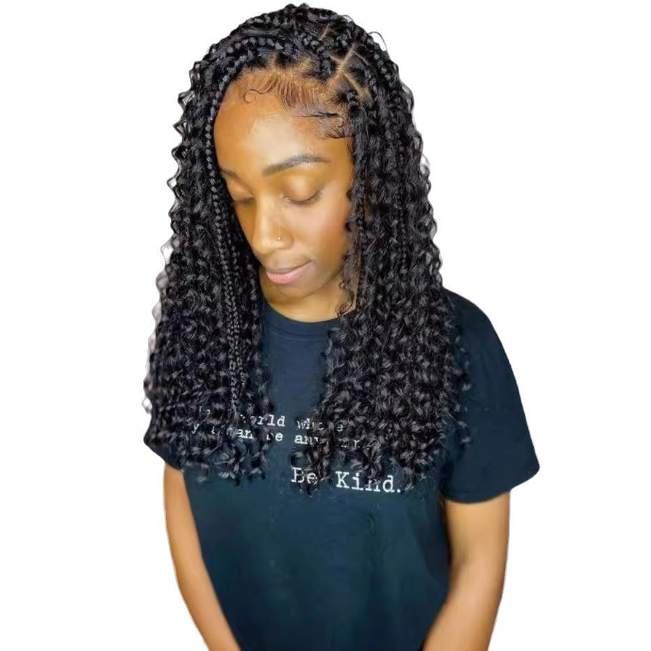 Braided women's short and split wig 1024121201