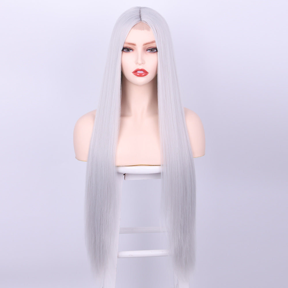 Front lace long straight wig 1024120903