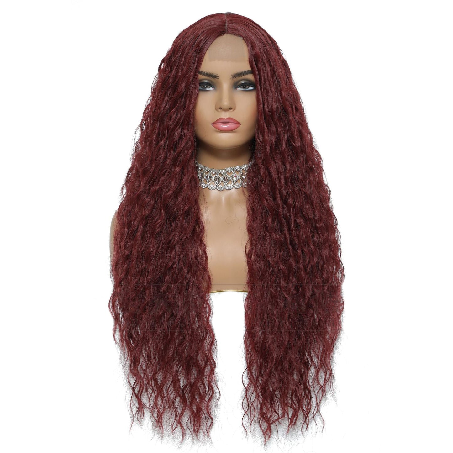 Small front lace wig with long curly hair 1024120907