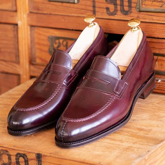 Gentleman classic men's haute couture red loafers