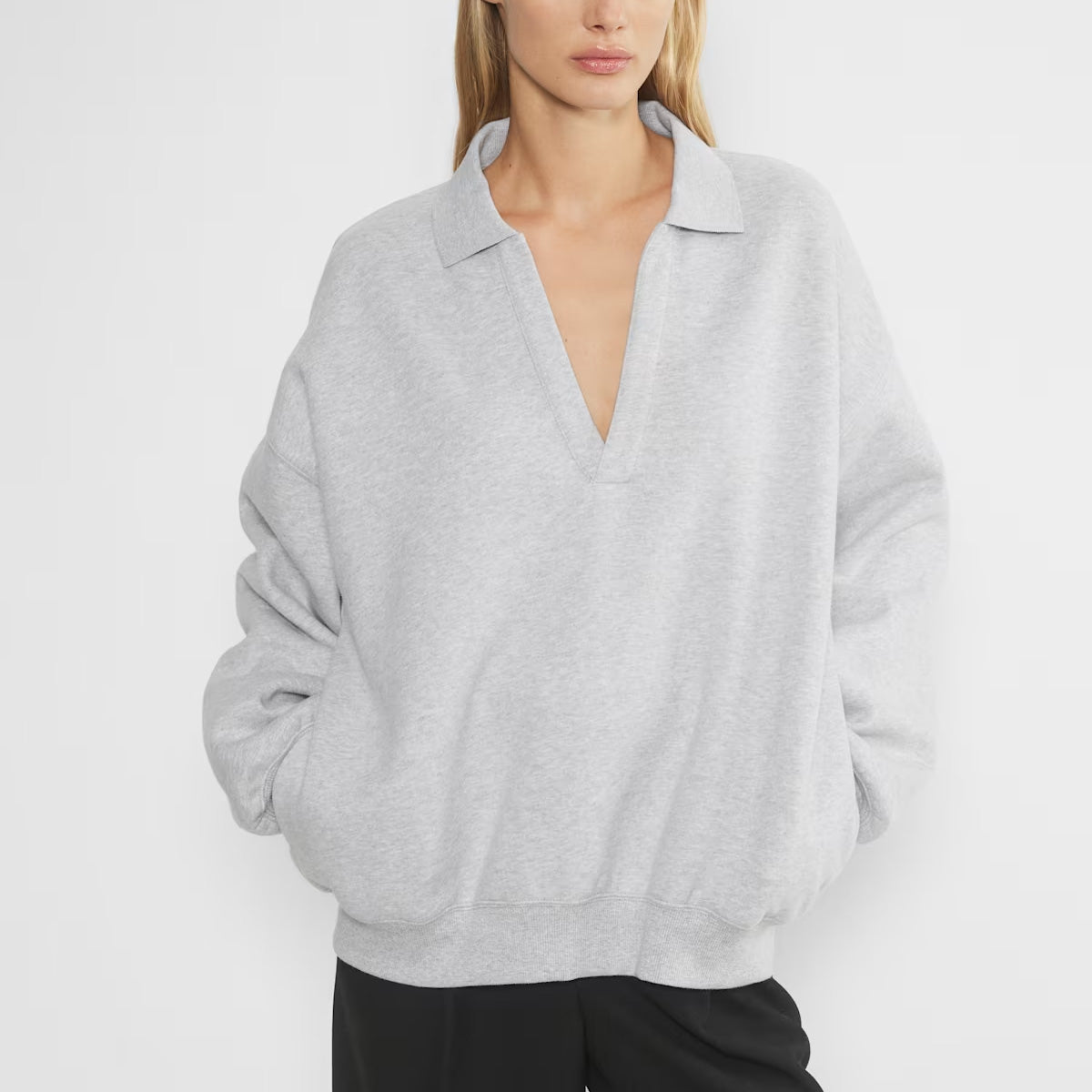 Cozy Fleece Mega Polo Sweatshirt 1024112010