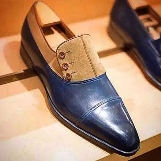 Men_s Handmade Leather Oxfords Loafers Shoes (2 colors)