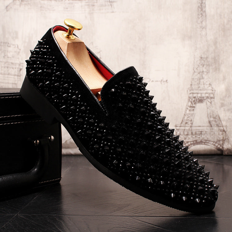 Dark Stud Loafers