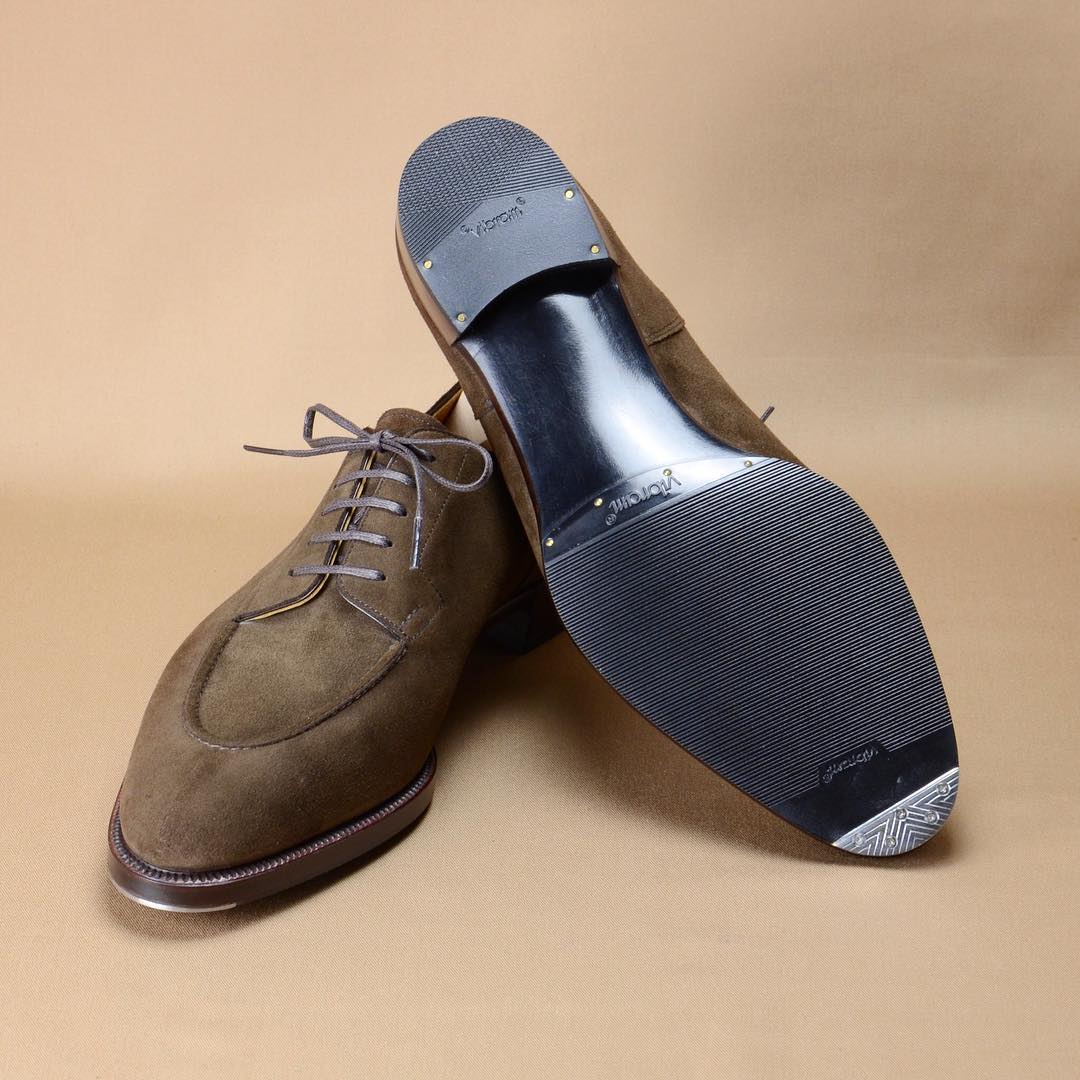 New Grey Nubuck Lace-Up Shoes