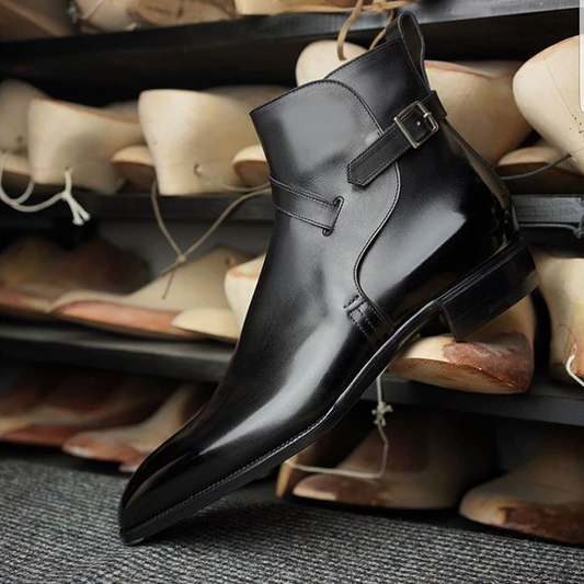 Men Calf Whole Cut Dress Formal Boots