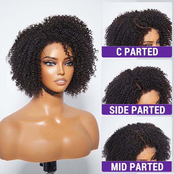 Kinky Edges 13x4 Lace Frontal Ventilated Coily Curly Wig