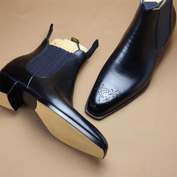 Men's Leather Dress Formal Chelsea Boots