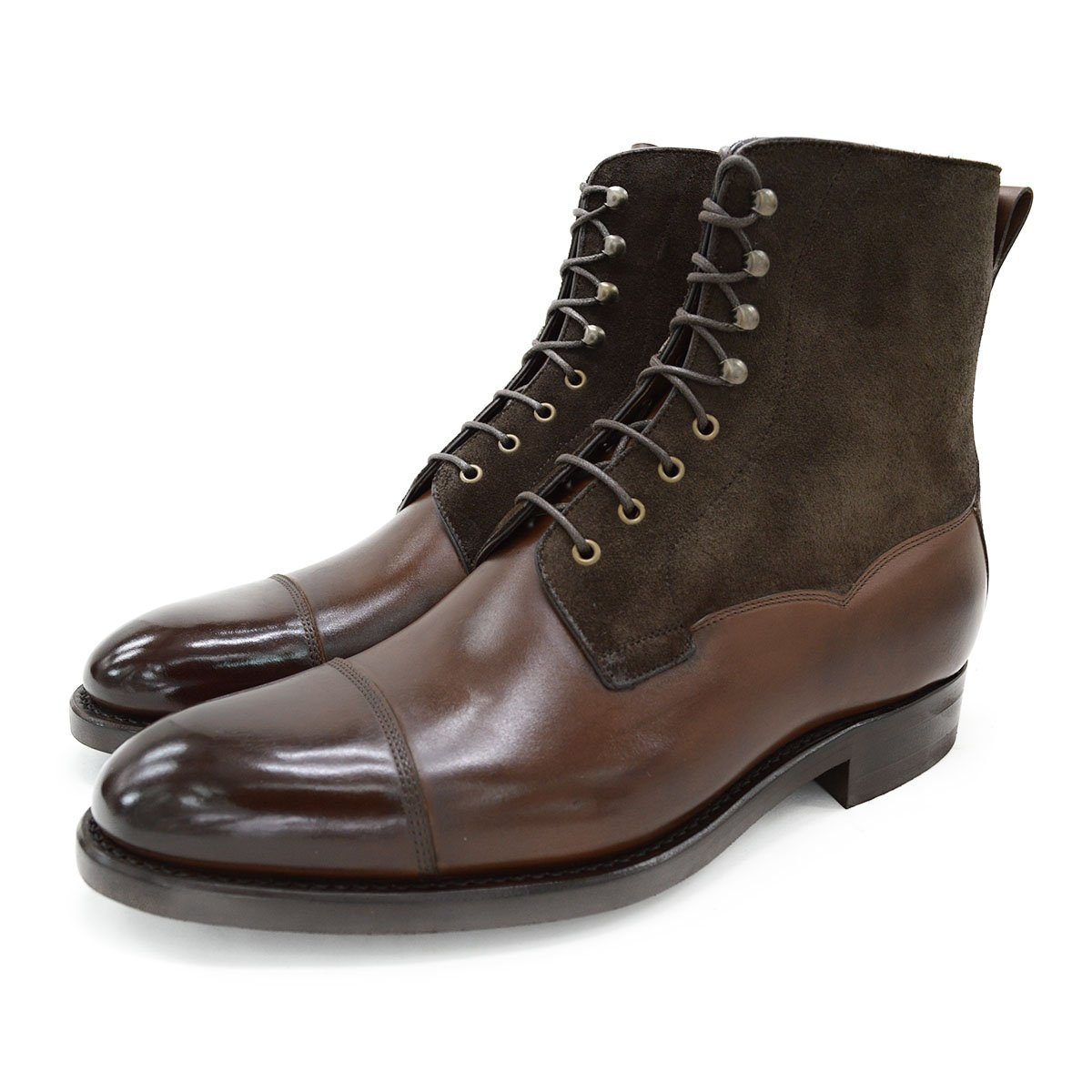 British new gentleman lace-up boots