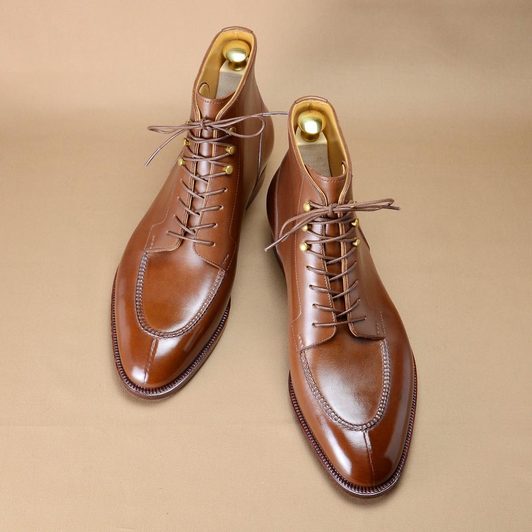 New Brown Lace-Up Fashion Boots