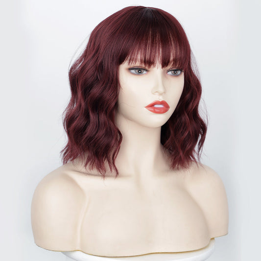 Women's fashionable mid length colored wig 1024121204