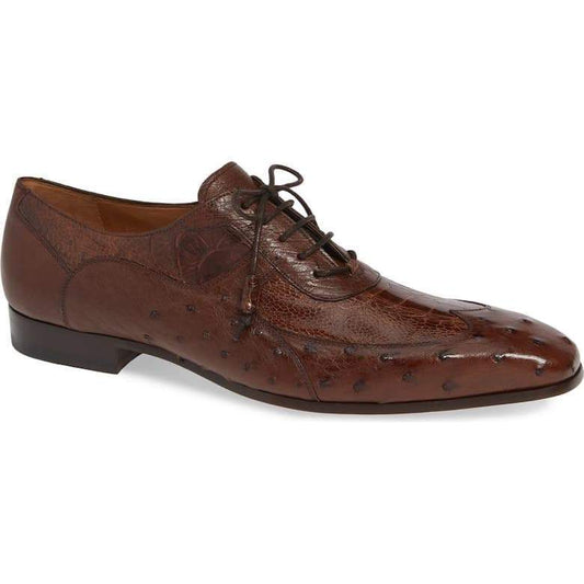 Men's Luxury Ostrich Style Lace-up Shoes