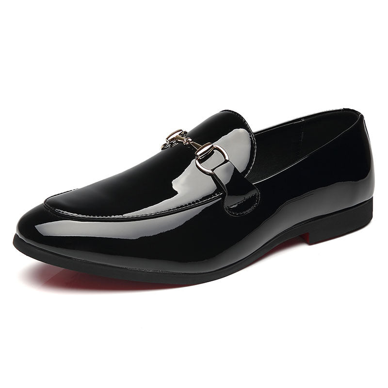 Fashion Patent Leather British Men's Shoes