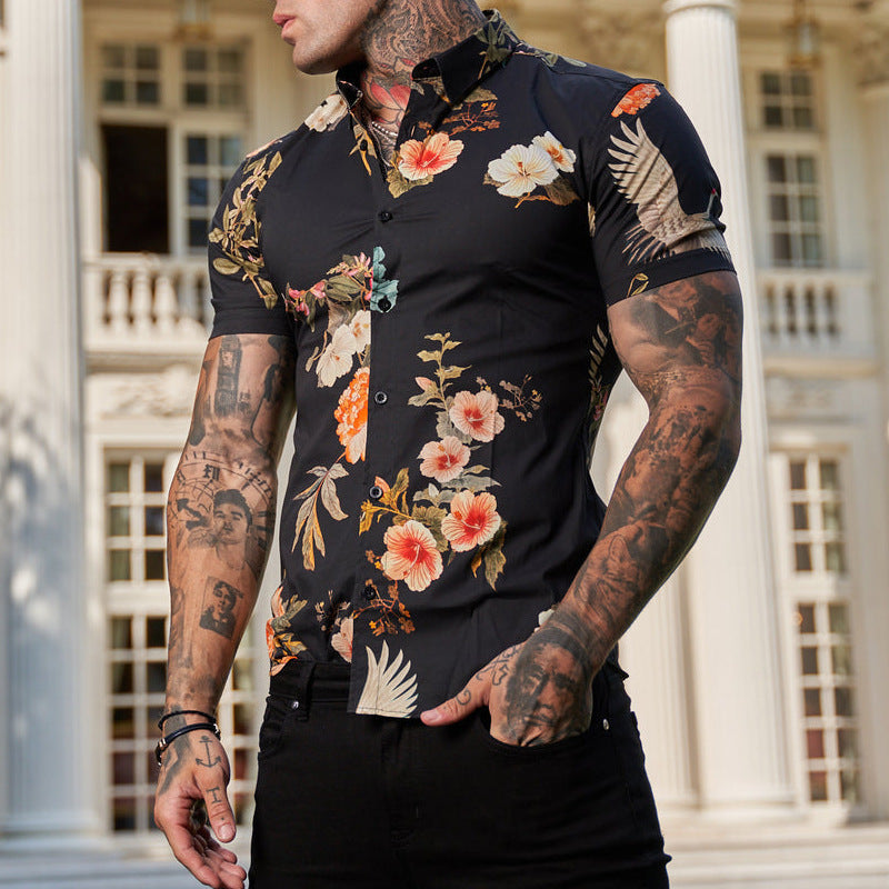 Men's Printed Short Sleeve Shirt