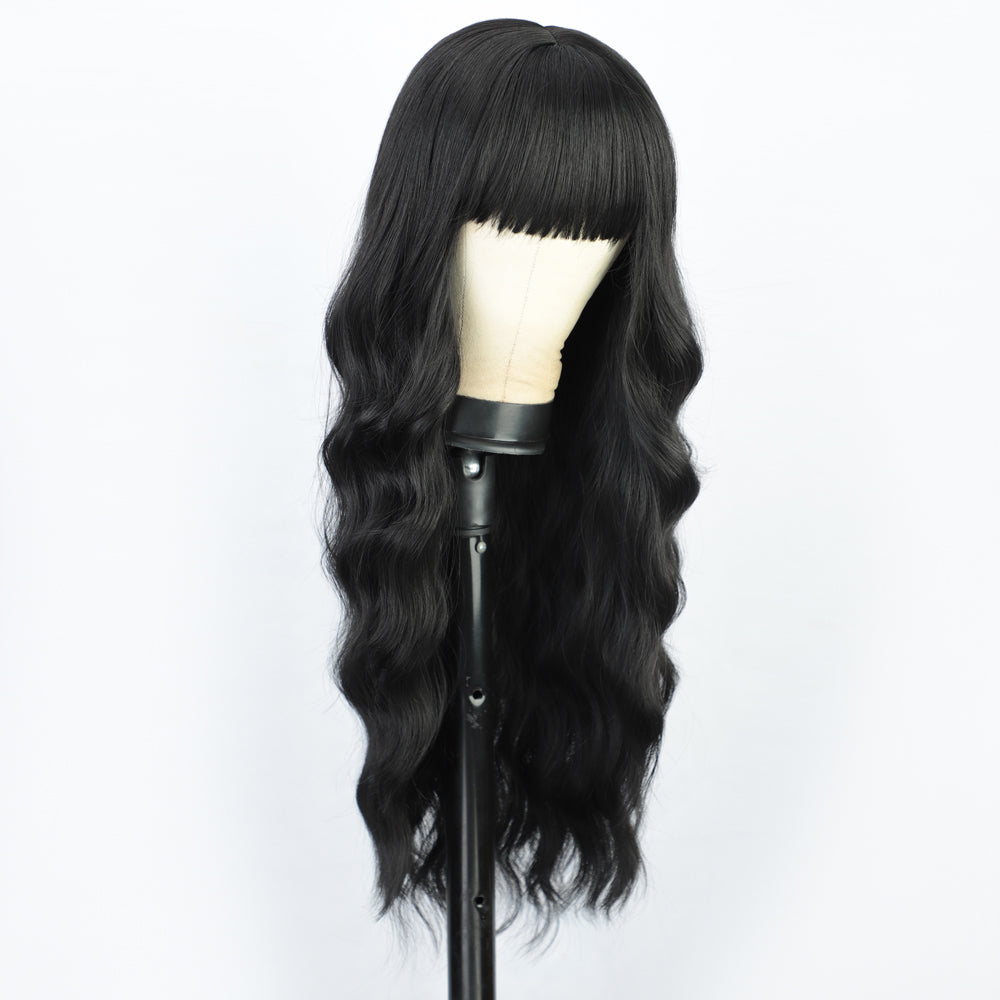 Big wave long curly hair with bangs wig 1024121213