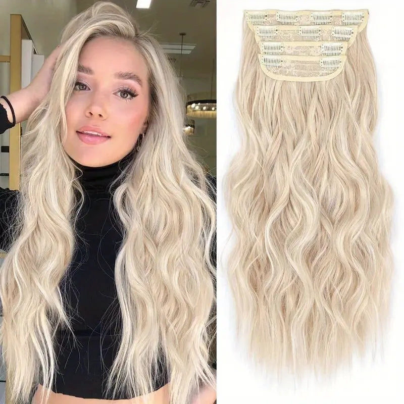 Wig extensions long curly hair pads 1024121301