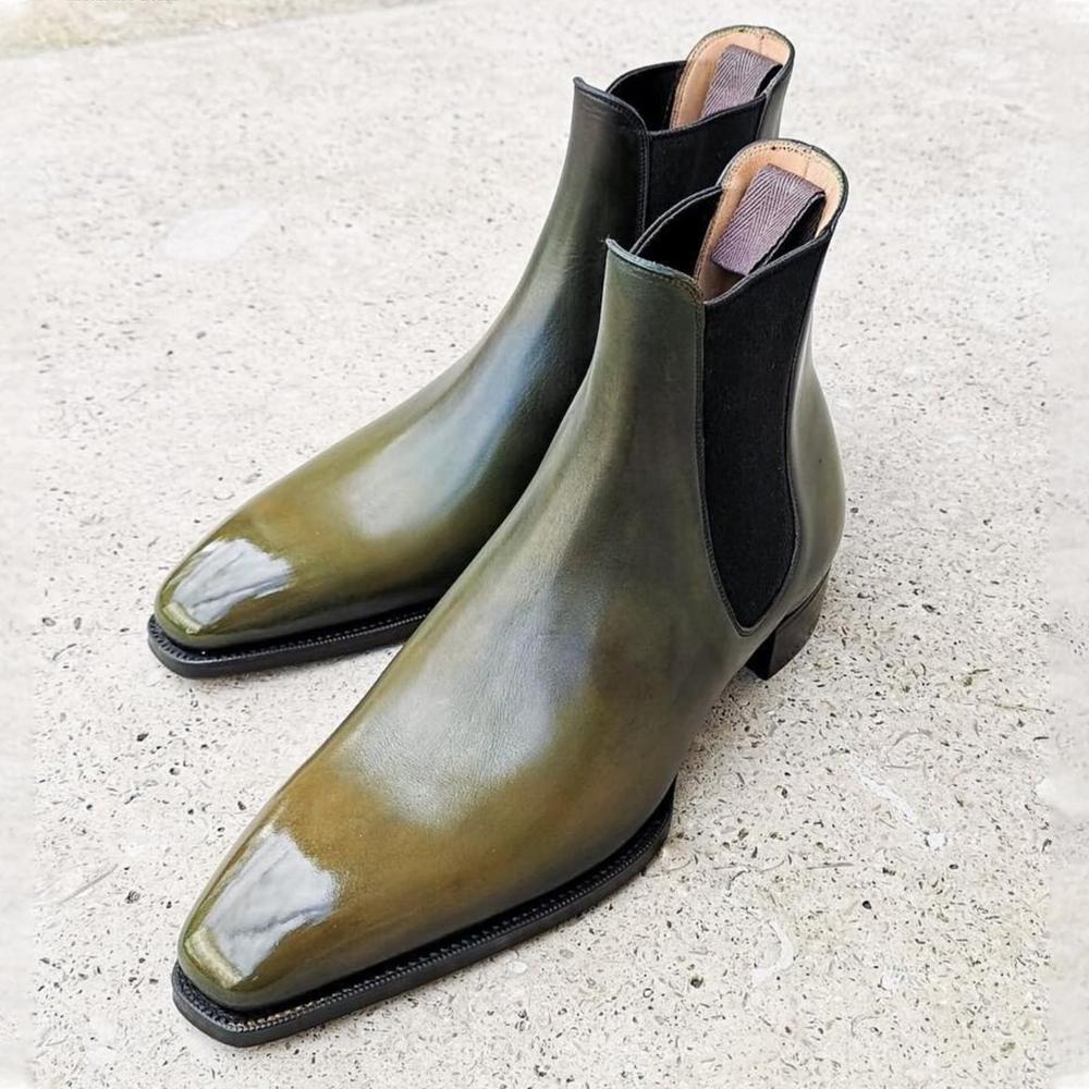 Classic Patent Leather Chelsea Boot