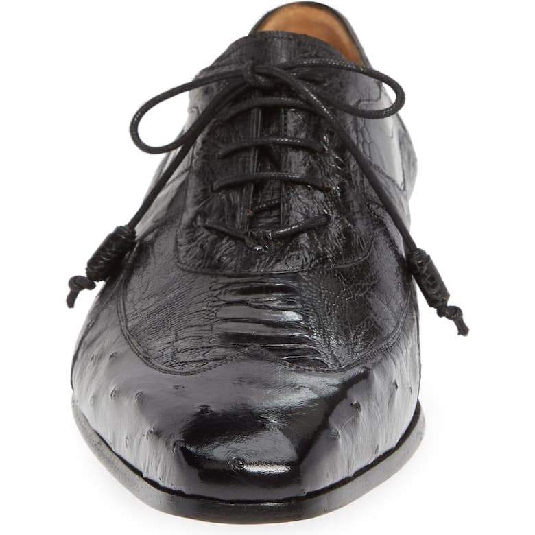 Men's Luxury Ostrich Style Lace-up Shoes