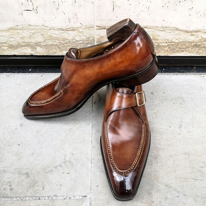 Side Buckle Dress Shoes