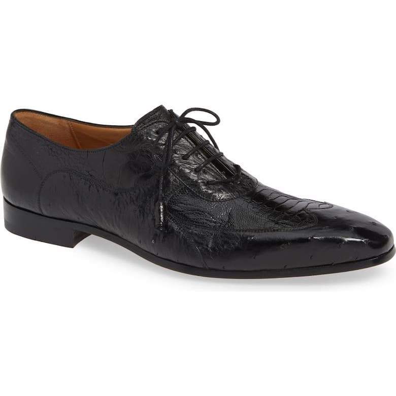 Men's Luxury Ostrich Style Lace-up Shoes