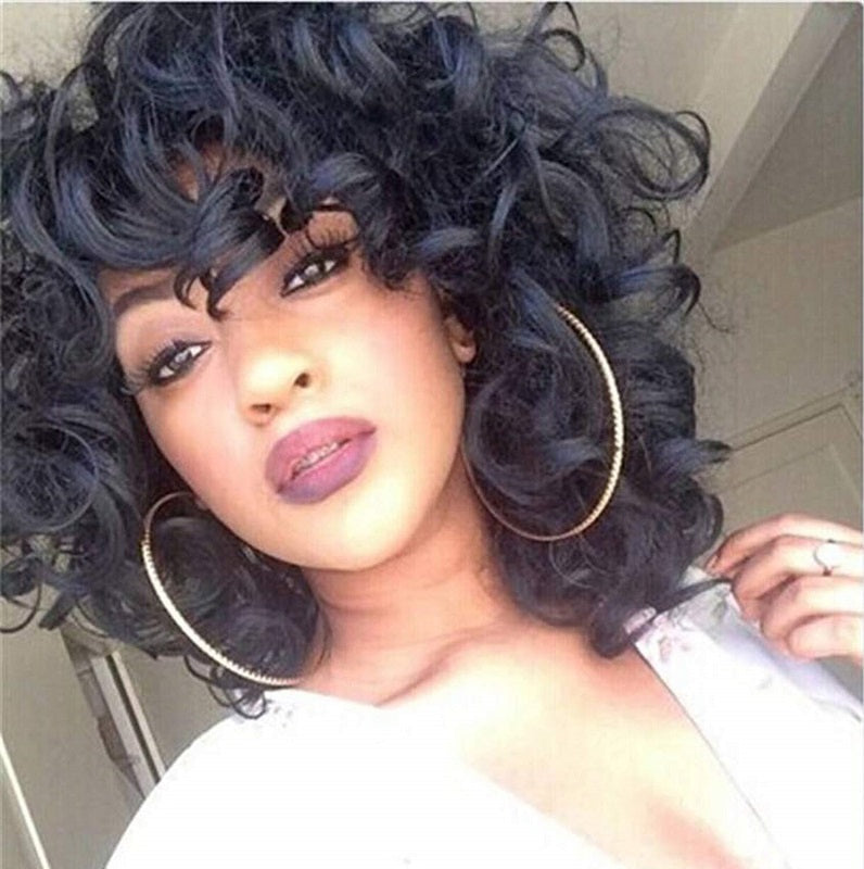 13x4 Lace Frontal Big Loose Curly Bob Wig