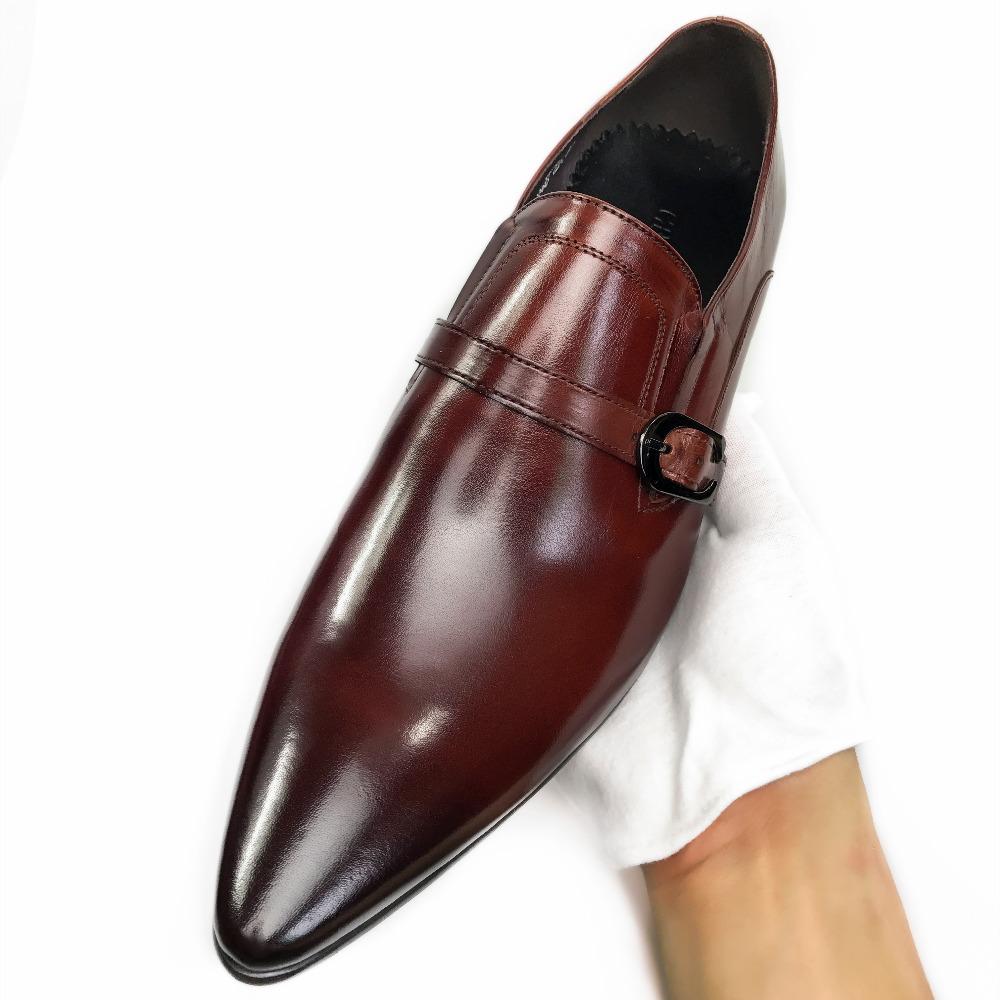 Elegant Vintage Style Men Loafers Shoes with Leather Strap and Buckle - FanFreakz