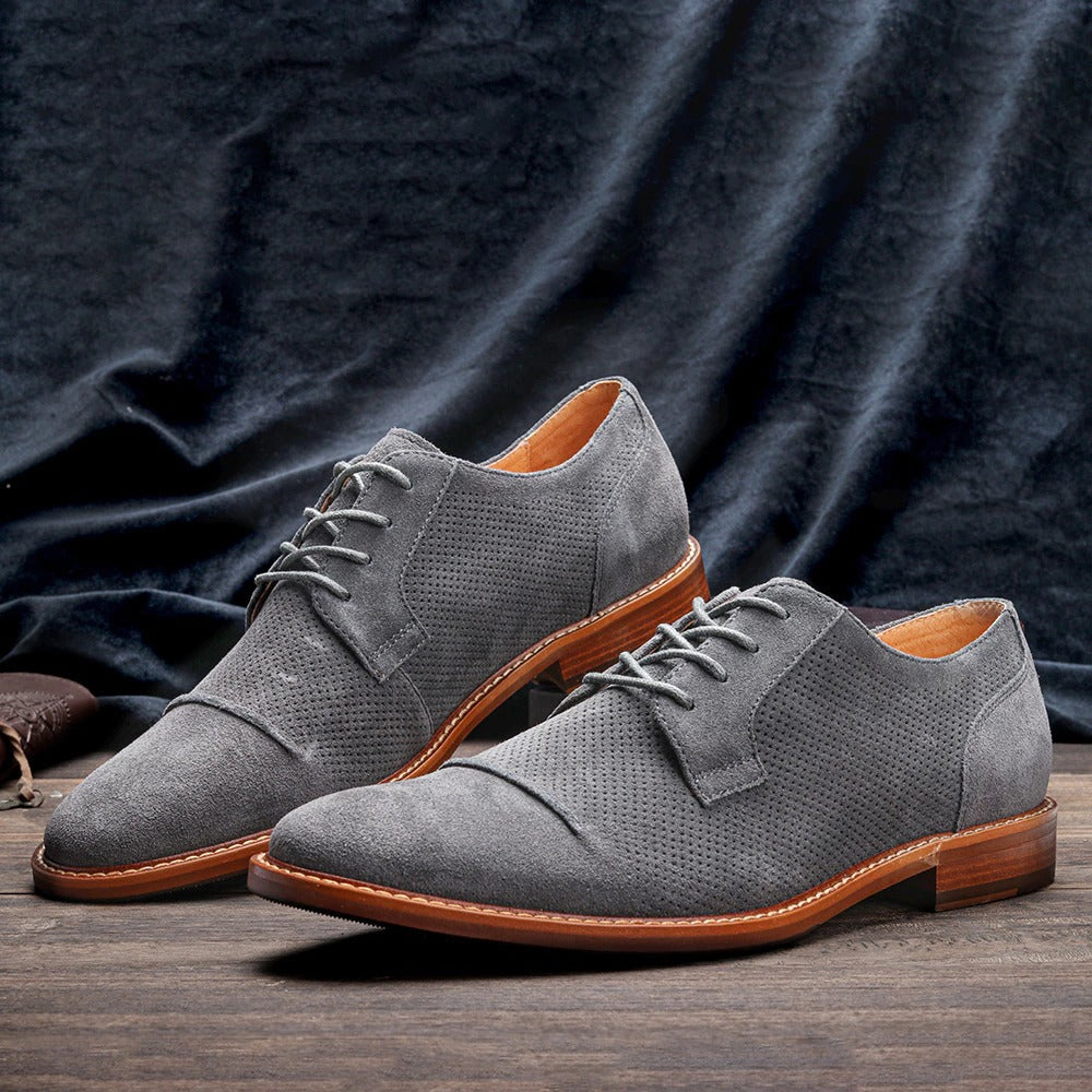 Men_s Dress shoes Suede Derby Shoes