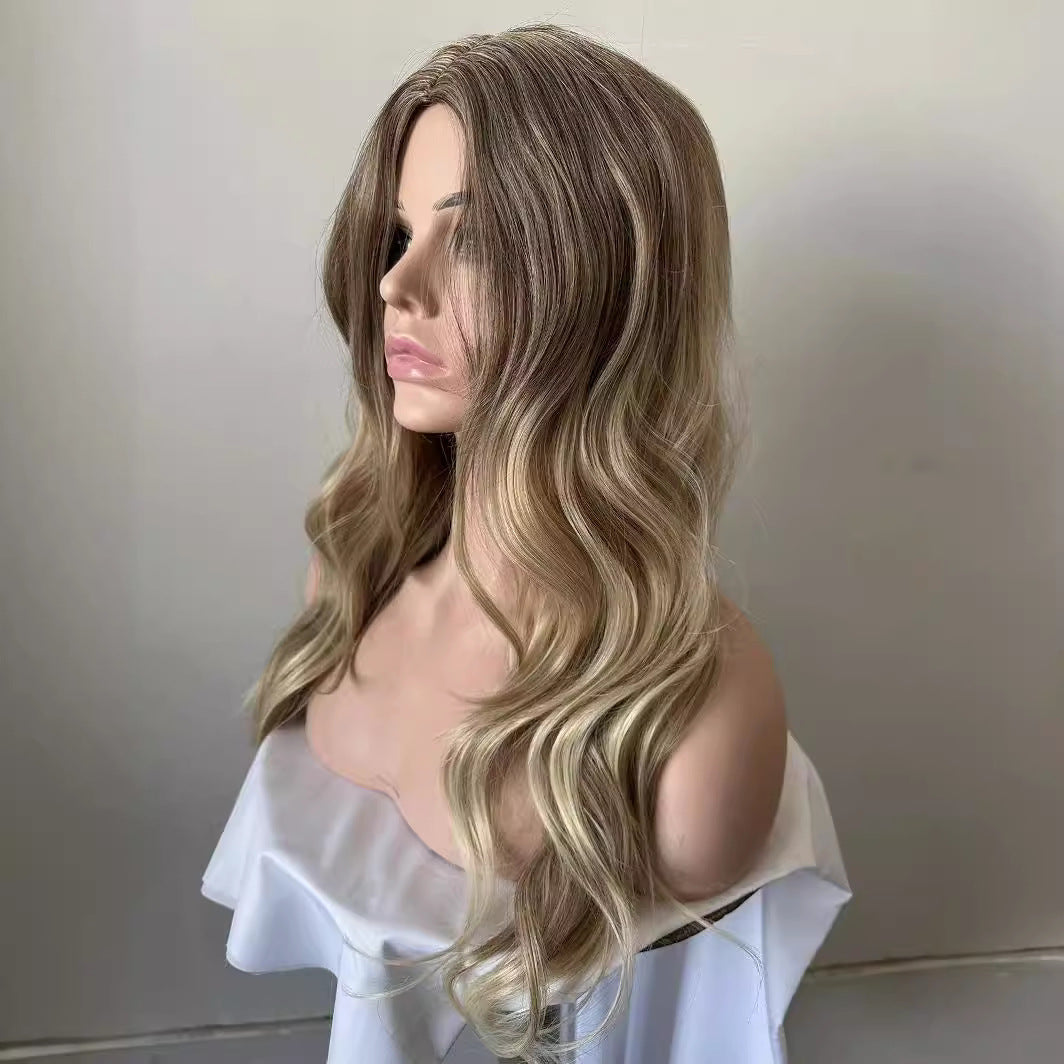 Wig blonde long curly hair 1924121011