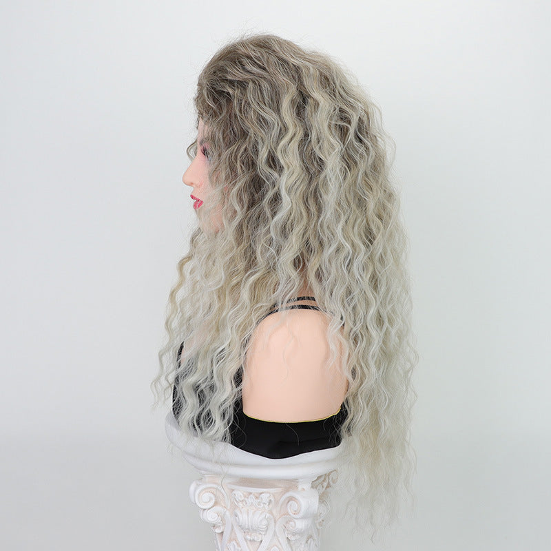 Wig blonde long curly hair 1924121012