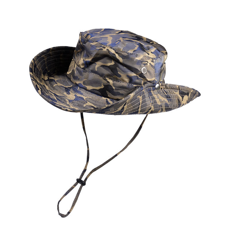 Camouflage sun hat outdoor fishing mountaineering sunshade sunscreen fisherman hat 9042