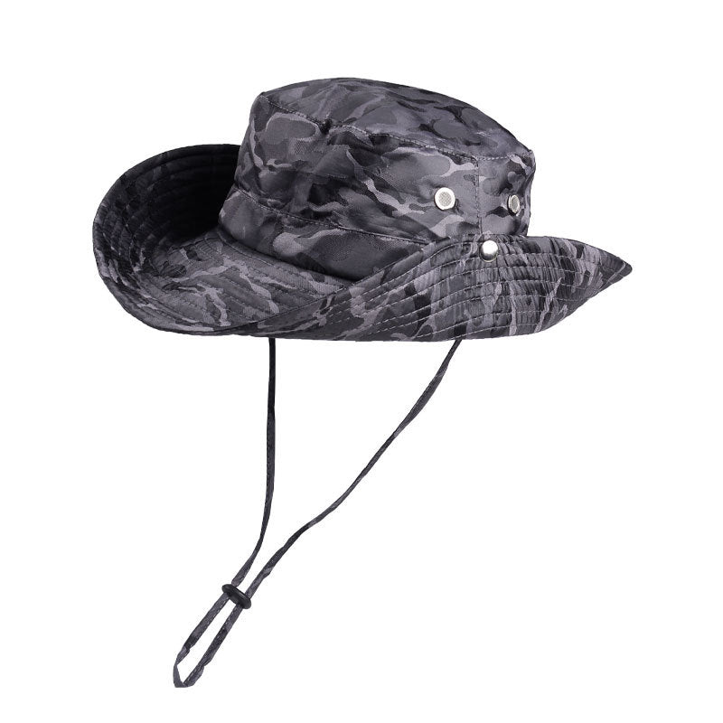 Camouflage sun hat outdoor fishing mountaineering sunshade sunscreen fisherman hat 9042