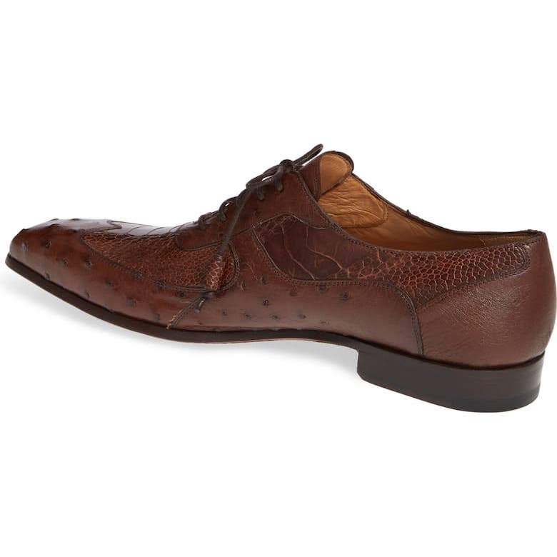 Men's Luxury Ostrich Style Lace-up Shoes