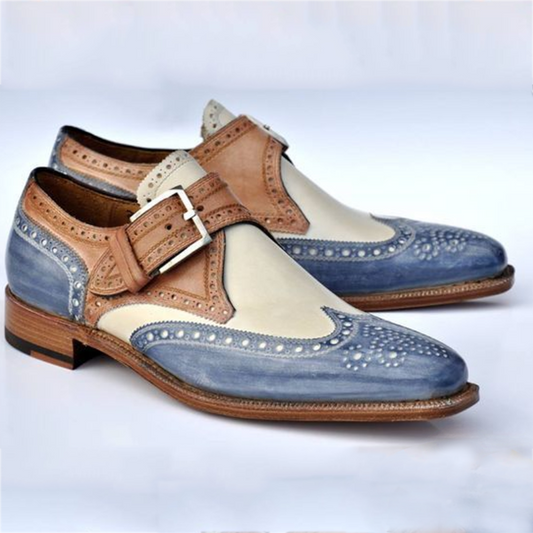 Men's Luxury Buckle Brogue Shoes