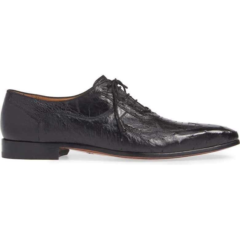 Men's Luxury Ostrich Style Lace-up Shoes