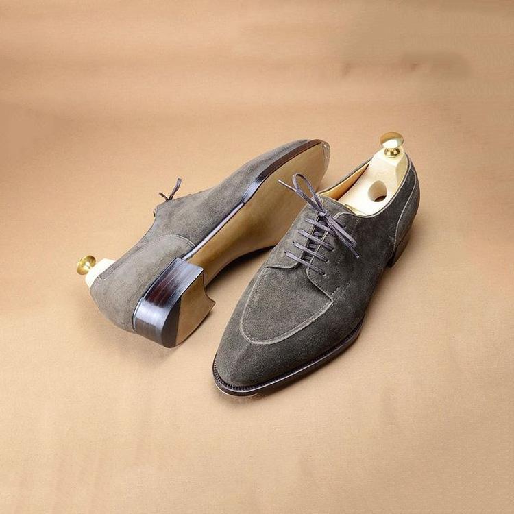 Suede Lace-Up Formal Dress Shoes