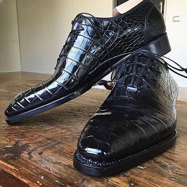 Black Lace Up Dress Shoes