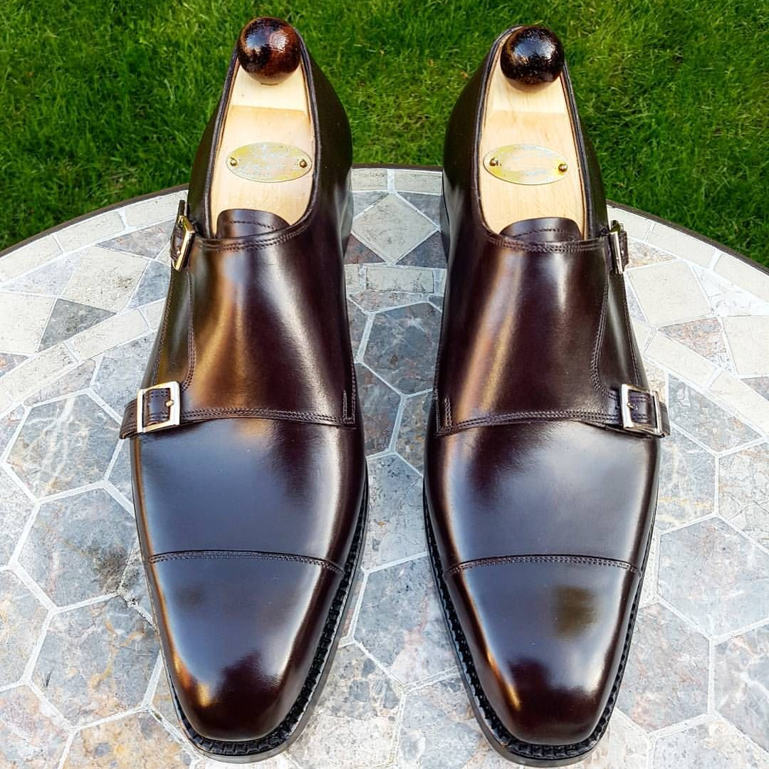 Classic Dark Brown Monk Shoes