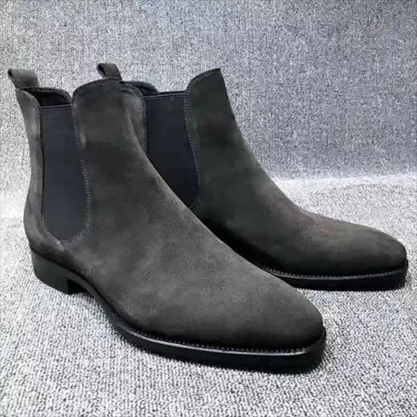 Suede Chelsea Casual Fashion Men_s Boots