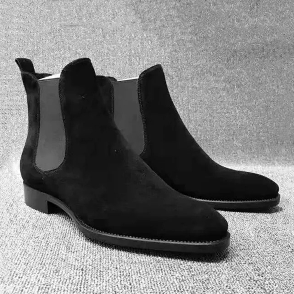 Suede Chelsea Casual Fashion Men_s Boots